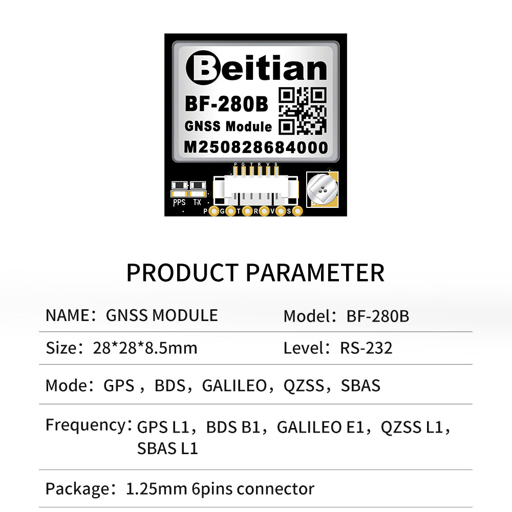 Beitian Beidou GPS + antenna module GNSS flying machine flight control drone FPV model aircraft fixed wing Beitian Beidou GPS + antenna module GNSS flying machine flight control drone FPV model aircraft fixed wing